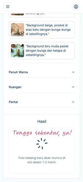 Create variations button