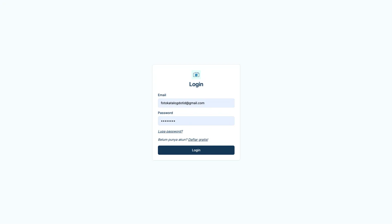Log-in form